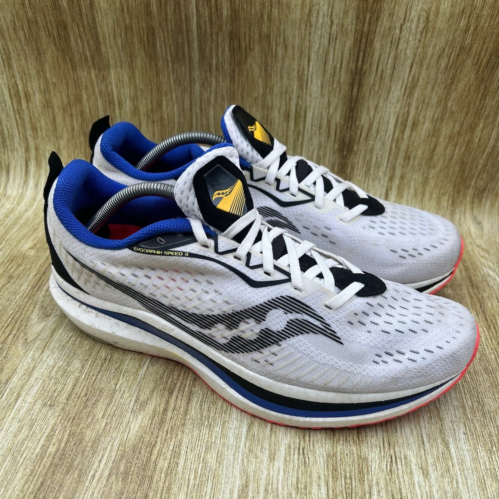 Saucony Endorphin Speed 2 Men's Size 11.5 White Blue Running Shoes S20688-84